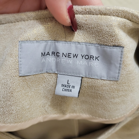 Marc New Year Gold Longline Light Jacket - Picture 6 of 8